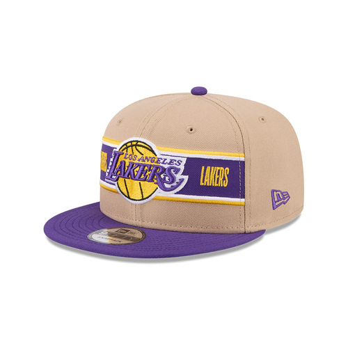 New Era Los Angeles Lakers 9Fifty Draft 2024 Camel Khaki OSFM