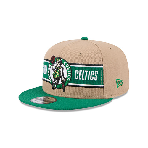 New Era Boston Celtics 9Fifty Draft 2024 Camel Khaki OSFM