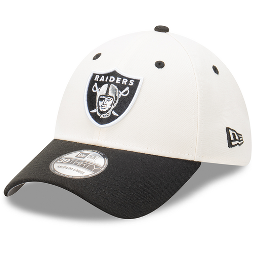 New Era Las Vegas Raiders 39Thirty 2-Tone Chrome White OTC L/XL