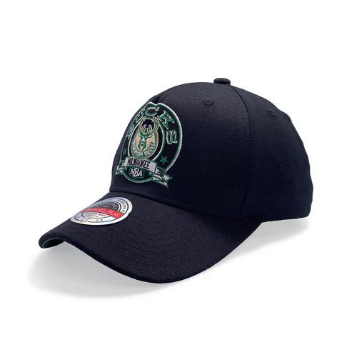 Mitchell & Ness Milwaukee Bucks NBA Emblem MVP Black/Green OSFM MNMB3115