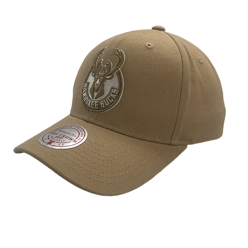 Mitchell & Ness Milwaukee Bucks Pro Crown Seasonal Spring Khaki OSFM