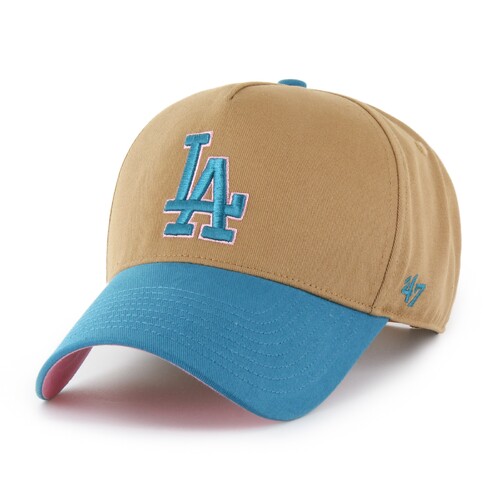 47 Brand Los Angeles Dodgers MLB MVP DT Snapback Happy Hour Pina Colada Camel/Dark Teal OSFM B-MDTTC12GWP-QLA