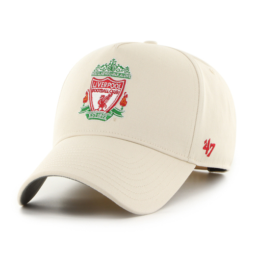 47 Brand Liverpool FC EPL MVP DT Snapback Back Arch Sandstorm OSFM EPL-BAMDT04GWP-Y0