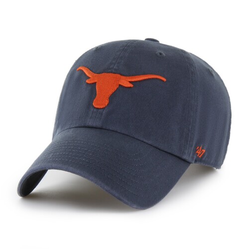 47 Brand Texas Longhorns NCAA Clean Up Vintage Navy OSFM C-NLRGW1097GWS-VN