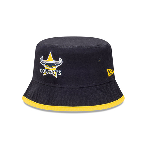 New Era North Queensland Cowboys Bucket OTC Trim Navy L/XL