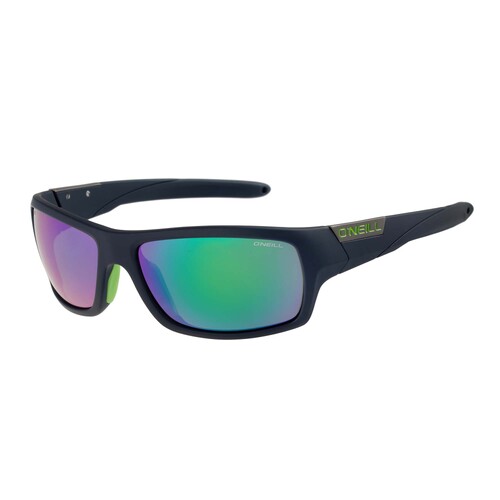 O'Neill ONS Barrel 2.0 132P Matte Navy w Lime / Green Mirror Polarised Lenses