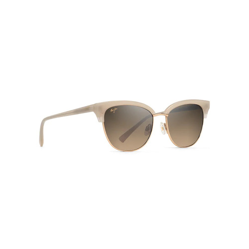 Maui Jim Lokelani HS825-24S Milky Almond with Gold / HCL Bronze Polarised Lenses