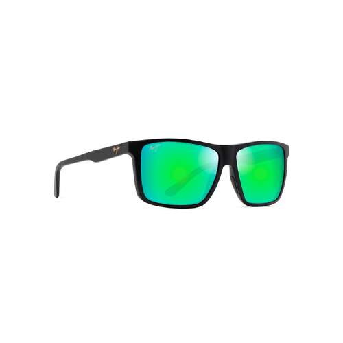 Maui Jim Mamalu Bay GM610-02A Matte Black / MauiGreen Polarised Lenses