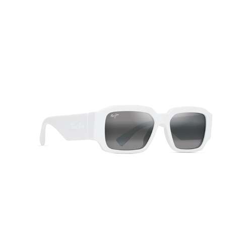 Maui Jim Kupale 639-05 Shiny White / Neutral Grey Polarised Lenses