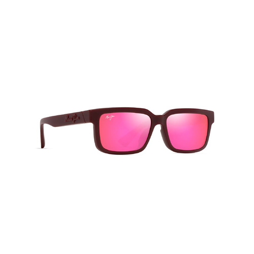 Maui Jim Hiapo Asian Fit P655-04 Matte Burgundy / Maui Sunrise Polarised Lenses