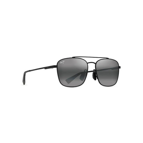 Maui Jim Piwai Asian Fit 645-02 Matte Black w Grey / Neutral Grey Polarised Lenses