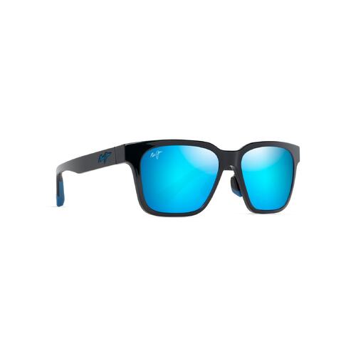 Maui Jim Punikai B631-02 Shiny Black / Blue Hawaii Polarised Lenses