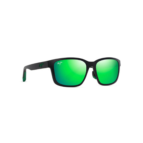 Maui Jim Lehiwa Asian Fit GM648-02 Matte Black / MauiGreen Polarised Lenses