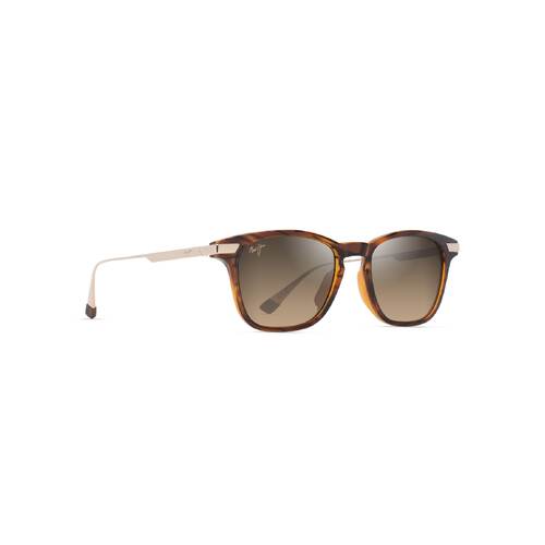 Maui Jim ManaOlana HS623-10 Shiny Dark Havana w Gold / HCL Bronze Polarised Lenses