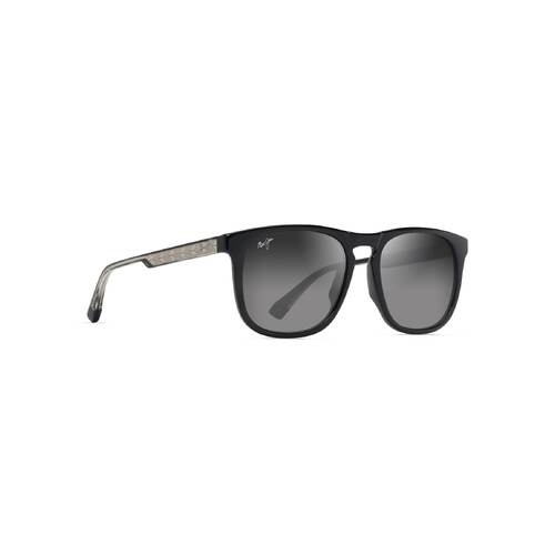 Maui Jim Kupaa GS641-14 Shiny Black w Transparent Light Grey / Neutral Grey Polarised Lenses