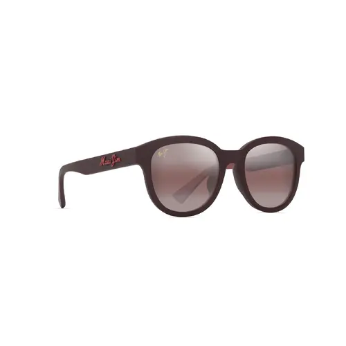 Maui Jim Ihupani Asian Fit R658-04 Matte Burgundy / Maui Rose Polarised Lenses