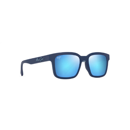 Maui Jim Opiopio Asian Fit B659-03 Matte Dark Blue / Blue Hawaii Polarised Lenses