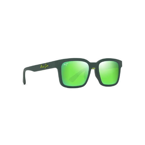 Maui Jim Opiopio Asian Fit GM659-15 Matte Green w Green Grad Int / MauiGreen Polarised Lenses