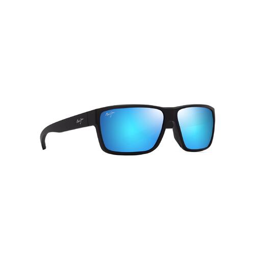 Maui Jim Uila B661-02 Matte Black / Blue Hawaii Polarised Lenses