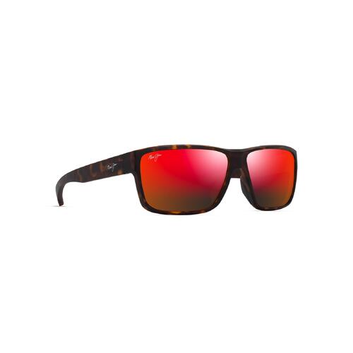 Maui Jim Uila RM661-10A Matte Dark Havana w Orange / Hawaii Lava Polarised Lenses