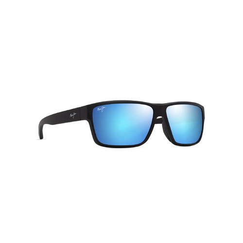 Maui Jim Uila Asian Fit B662-02 Matte Black / Blue Hawaii Polarised Lenses