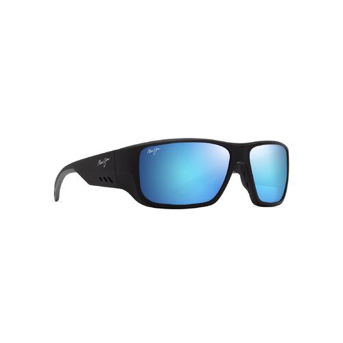 Maui Jim Keha B663-02 Matte Black / Blue Hawaii Polarised Lenses