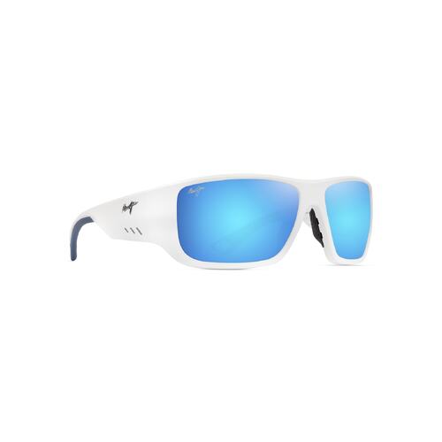 Maui Jim Keha B663-05 Matte White / Blue Hawaii Polarised Lenses