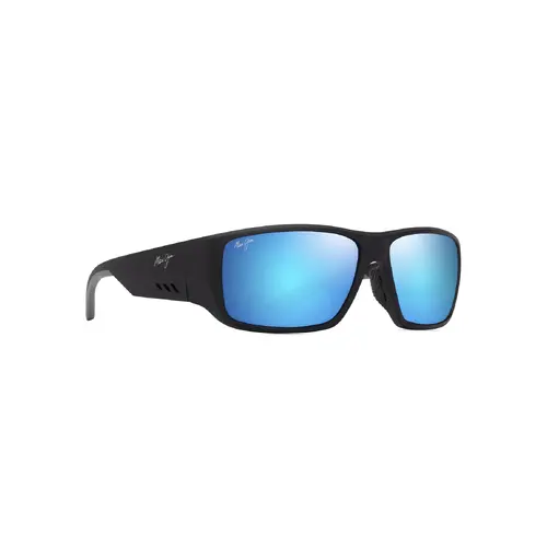 Maui Jim Keha Asian Fit B664-02 Matte Black / Blue Hawaii Polarised Lenses