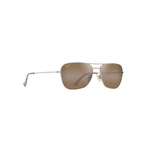 Maui Jim Naauao H675-16 Shiny Light Gold w Red Brown / HCL Bronze Polarised Lenses