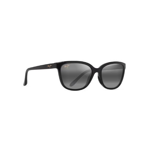 Maui Jim Honi 758-02 Shiny Black / Neutral Grey Polarised Lenses