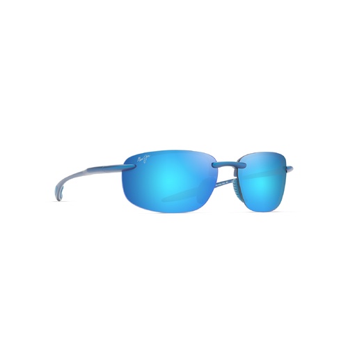 Maui Jim Ho'okipa Ultra B676-03 Metal Matte Blue / Blue Hawaii Polarised Lenses