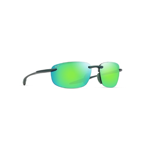 Maui Jim Ho'okipa Ultra GM676-15 Metal Matte Green / MauiGreen Polarised Lenses