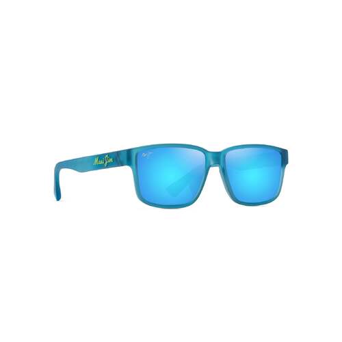 Maui Jim Kuniahi Asian Fit B688-03 Matte Transparent Blue / Blue Hawaii Polarised Lenses