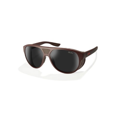 Zeal Selkirk 12866 Matte Bota Burgundy / Dark Grey Polarised Lenses