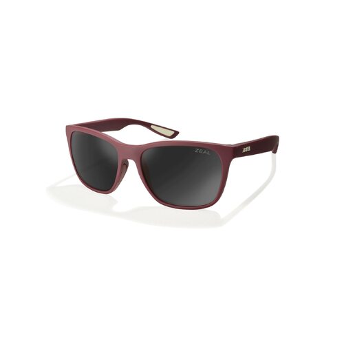 Zeal Fremont 12872 Matte Ron Burgundy / Dark Grey Polarised Lenses