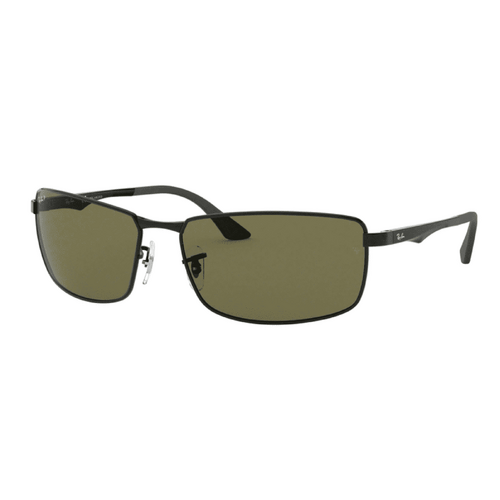 Ray-Ban RB3498 002/9A-61 Black / Green Polarised Lenses