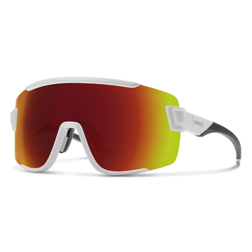 Smith Wildcat 0BK X6 99 White Silver / Red Mirror Lenses