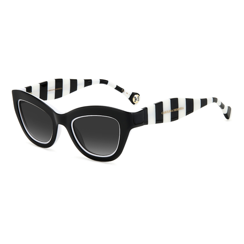 Carolina Herrera HER 0086/S 80S 9O 51 Black White / Dark Grey Gradient Lenses