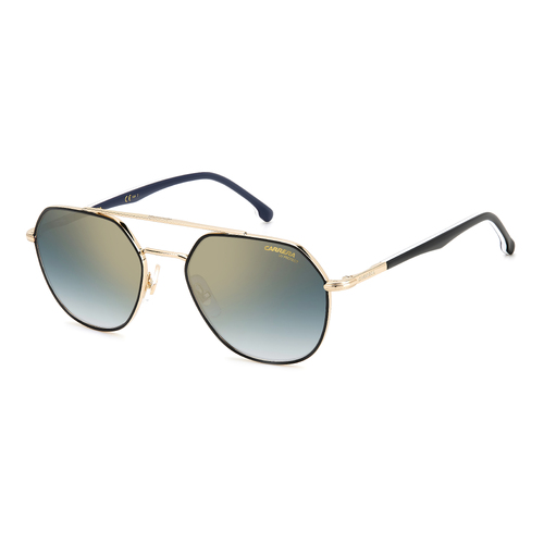 Carrera 303/S 2M2 1V 53 Black Gold / Blue Gold Gradient Mirror Lenses