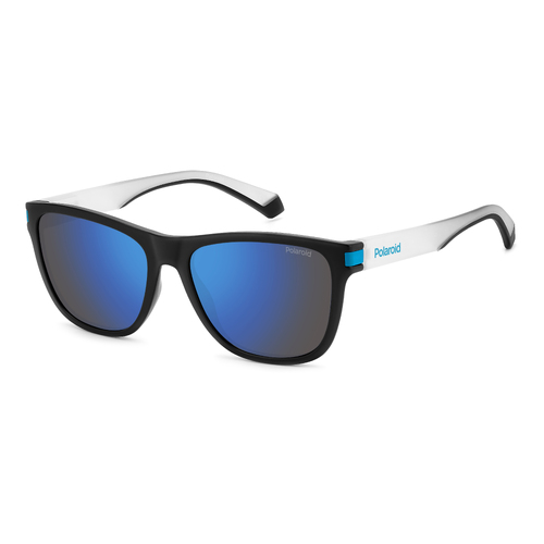 Polaroid PLD 2138/S 0VK 5X 56 Matte Black Blue / Blue Mirror Polarised Lenses