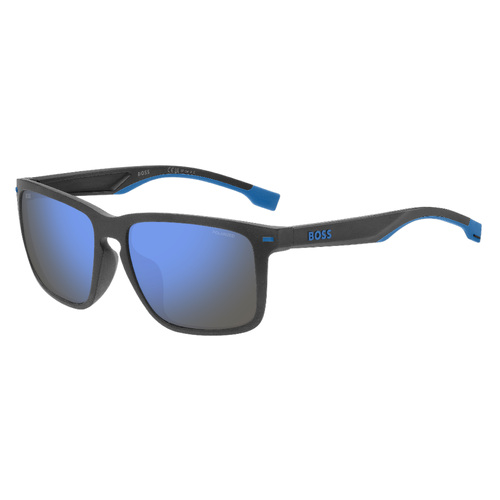 Hugo Boss BOSS 1542/F/S 8HT 4J 59 Matte Black Blue / Blue Mirror Polarised Lenses