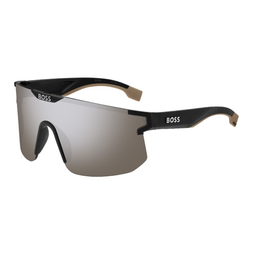 Hugo Boss BOSS 1500/S 087 TI 99 Matte Black Beige / Silver Mirror Lenses