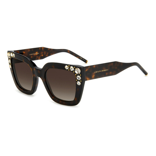 Carolina Herrera HER 0130/S 086 HA 52 Havana / Brown Gradient Lenses