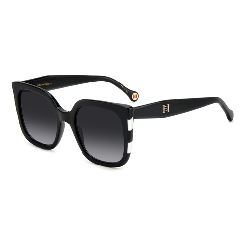 Carolina Herrera HER 0128/S 80S 9O 54 Black White / Dark Grey Gradient Lenses