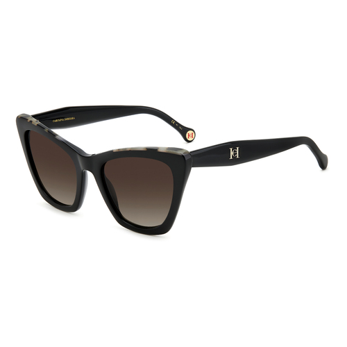 Carolina Herrera HER 0129/S WR7 HA 55 Black Havana / Brown Gradient Lenses