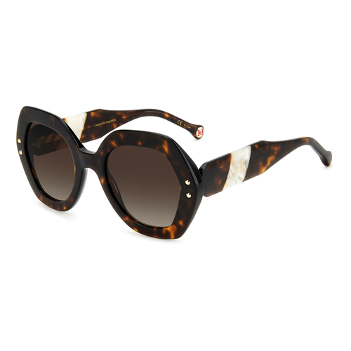 Carolina Herrera HER 0126/S C9K HA 52 Havana White / Brown Gradient Lenses