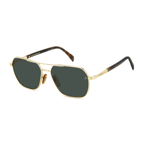 David Beckham DB 1128/G/S 06J QT 59 Gold Havana / Green Lenses