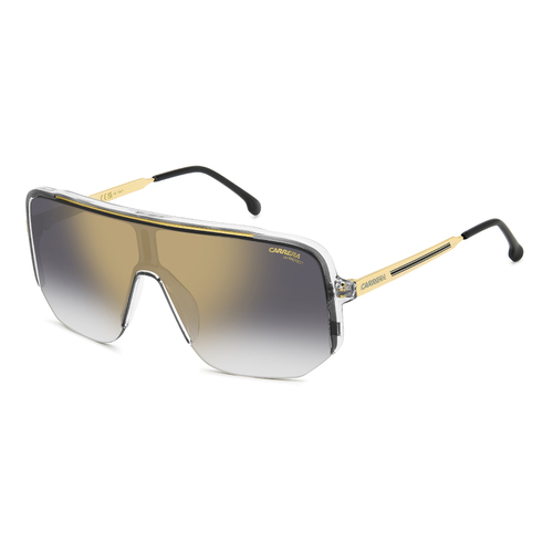 Carrera 1060/S CBL FQ 99 Crystal Grey / Grey Gradient Gold Mirror Lenses