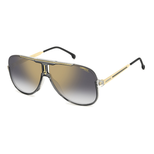 Carrera 1059/S KB7 FQ 64 Grey / Grey Gradient Gold Mirror Lenses