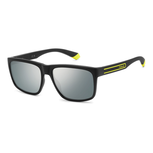 Polaroid PLD 2149/S 71C EX 57 Black Yellow / Grey Silver Mirror Polarised Lenses